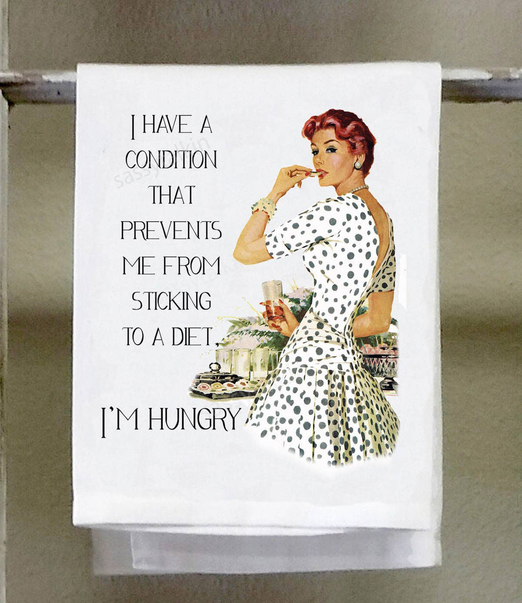 This towel is a lot of fun and makes a great gift! Designed and pressed in Louisiana, USA.  Vintage Images Decorative Towel.    20"x20" white 100% polyester, Decorative, Machine Washable     Rutledge Exchange is a boutique jewelry and antiques business in Historic Downtown Camden, SC.