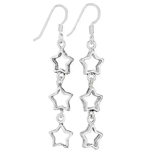 Three Sisters Constellation Earrings in Sterling Silver by Tiger Mountain Jewelry
