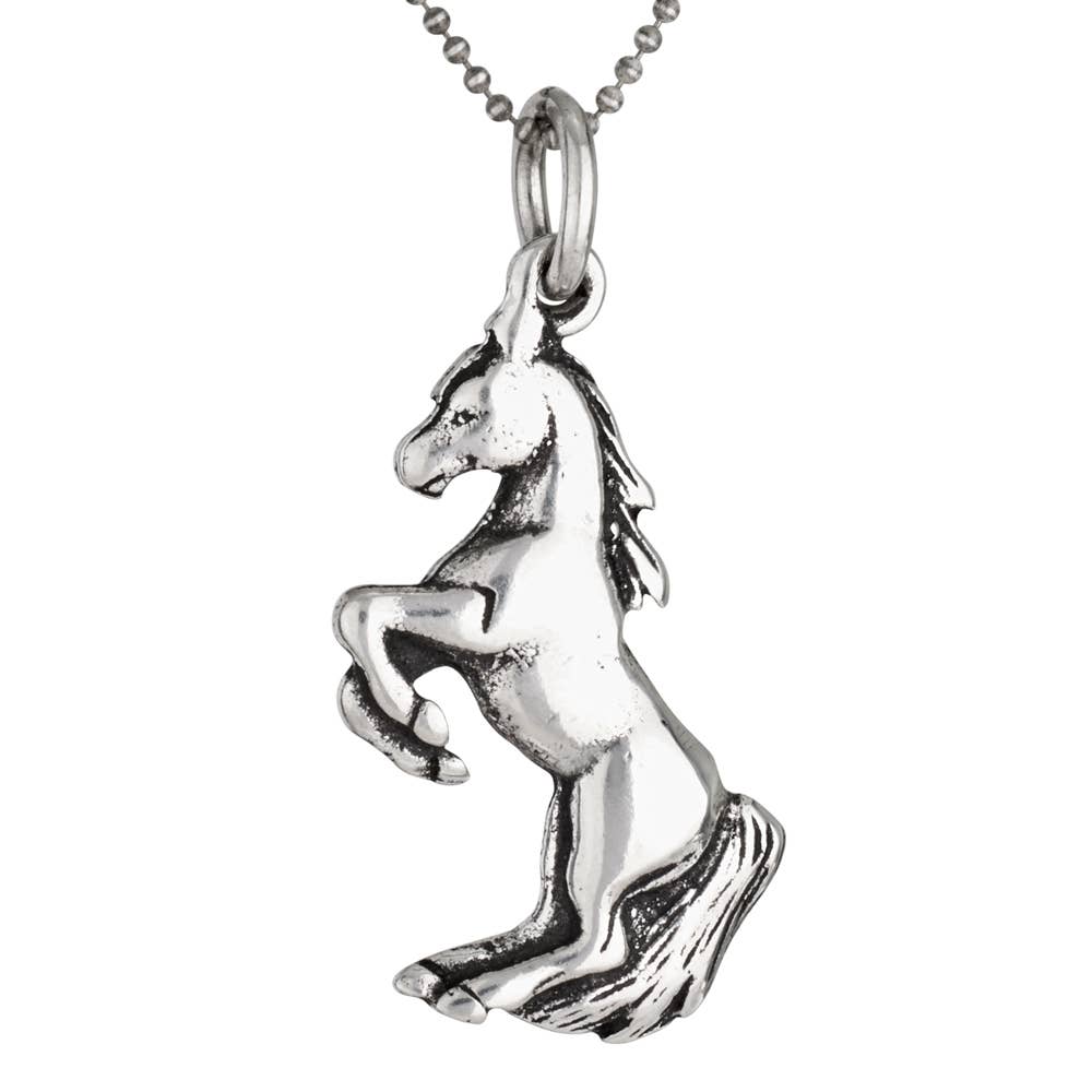 Stallion Sterling Silver Necklace: Sterling Silver