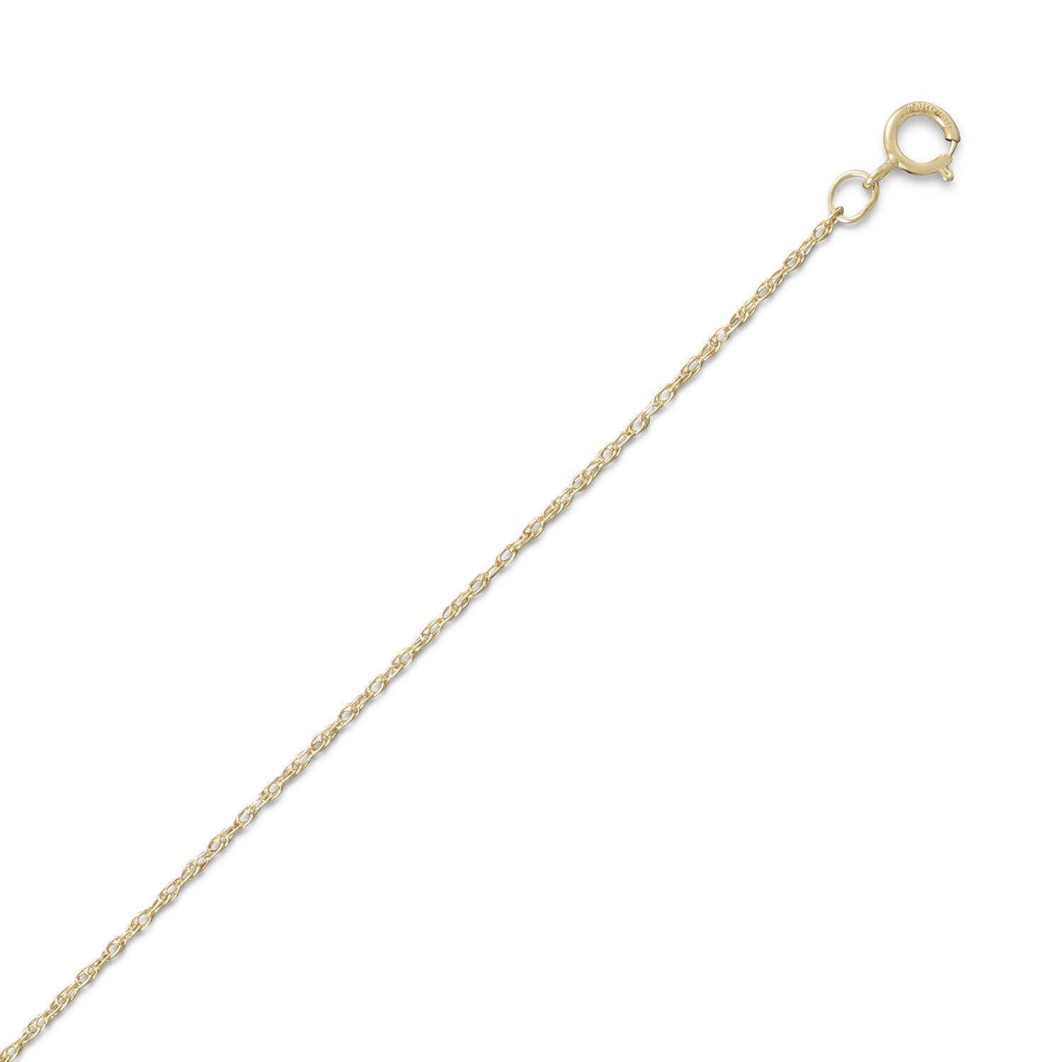 14/20 Gold Filled Rope Chain (1.1mm): 16" - GFR16