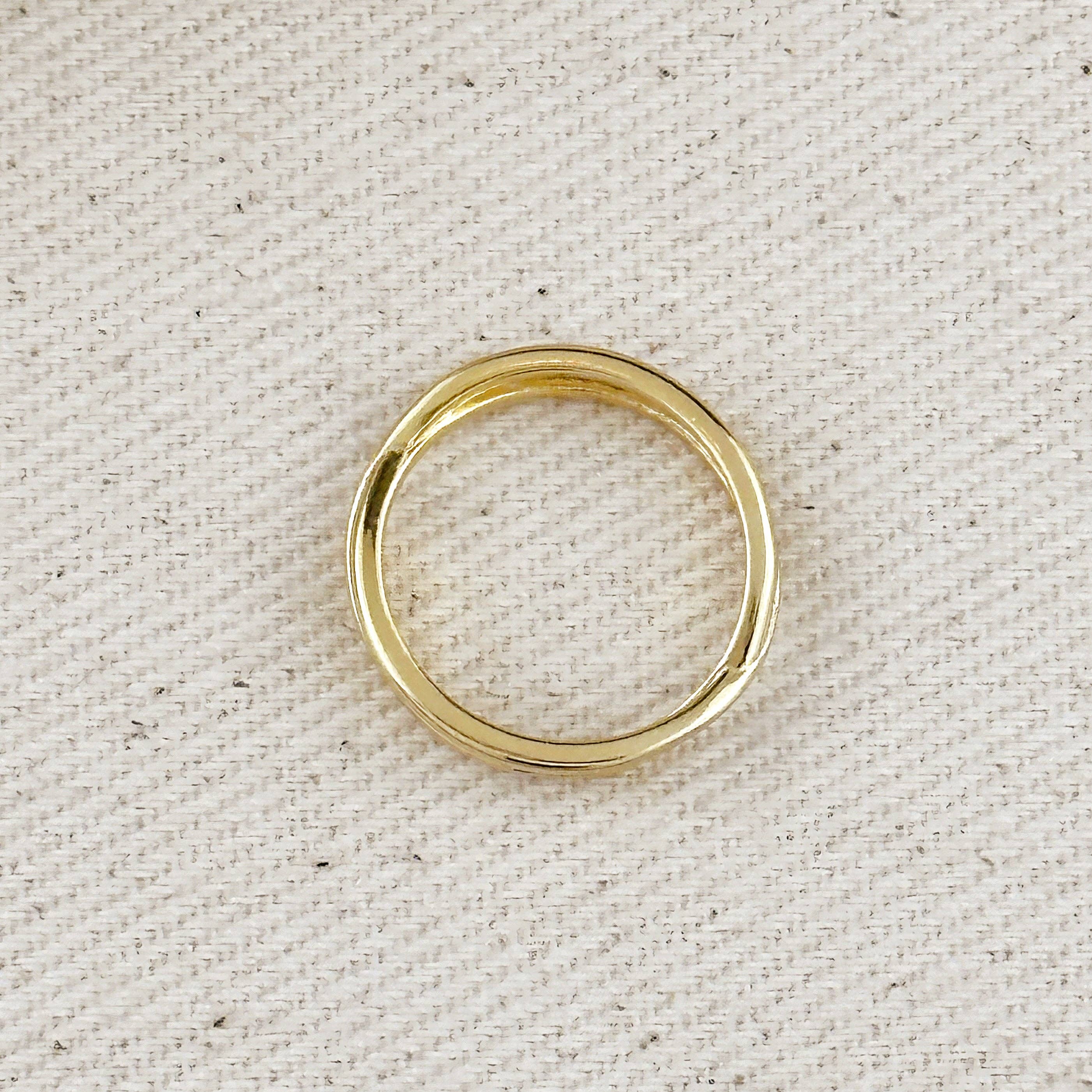X Ring: Size 6.5 in 18k Gold Filled