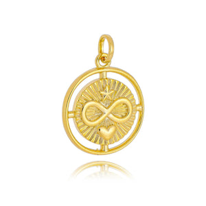 Heart Star Infinity Love Charm in 18k Gold Filled - 1010809