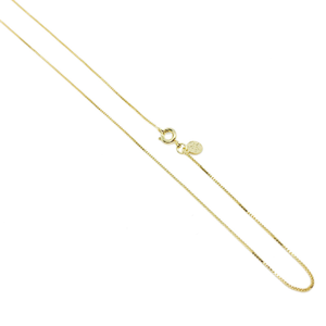 18k Gold Filled Thin Box Chain 0.85mm Thickness  Length: 20 inches 1009902-20