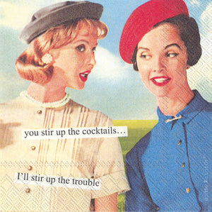 Paper Cocktail Napkins - Pack of 20 Anne Taintor - Stir Up