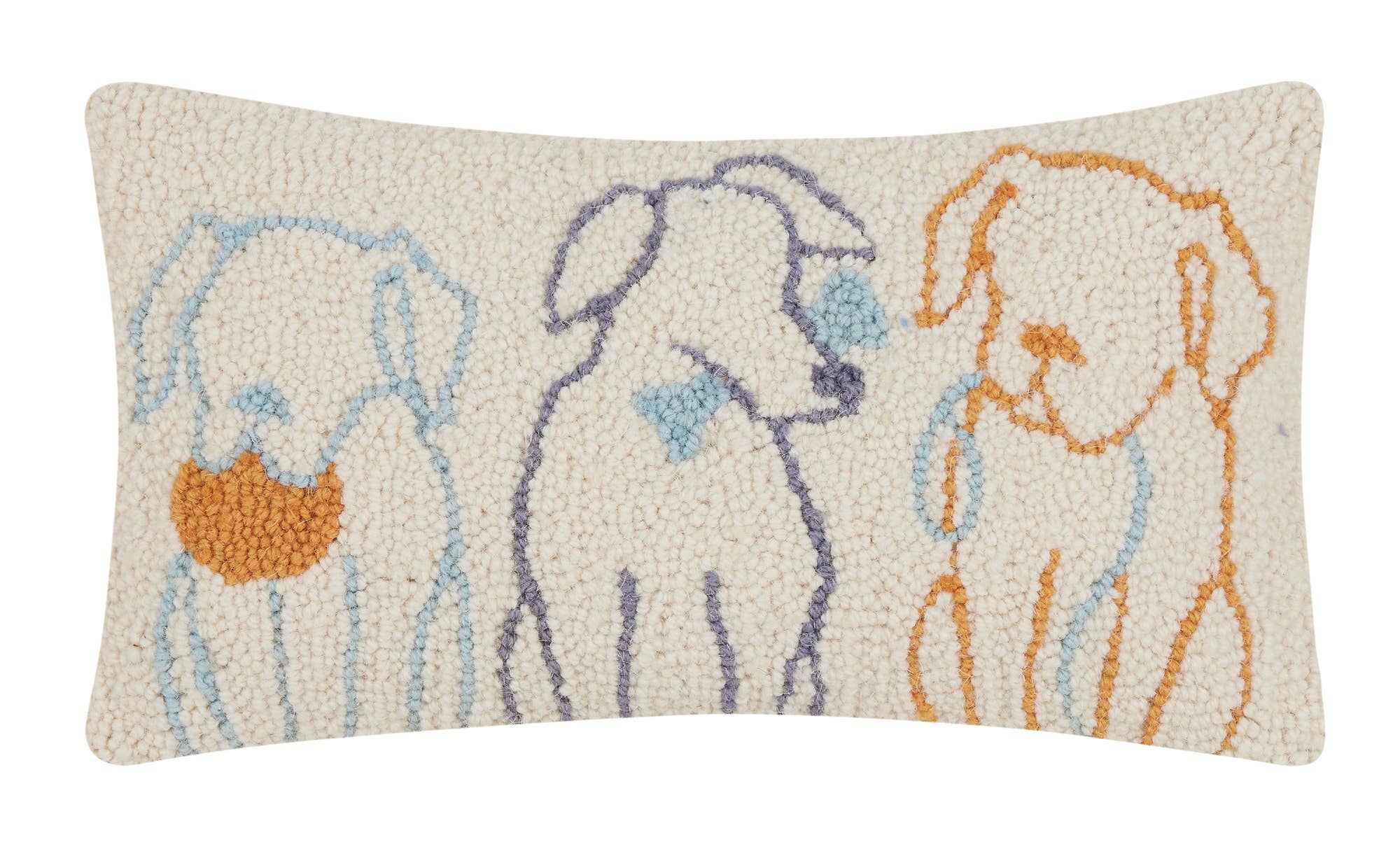 Dog Silhouettes Hook Pillow at Rutledge Exchange