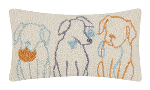 Dog Silhouettes Hook Pillow at Rutledge Exchange
