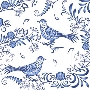 Boston International Porcelain Bird Cocktail Napkins