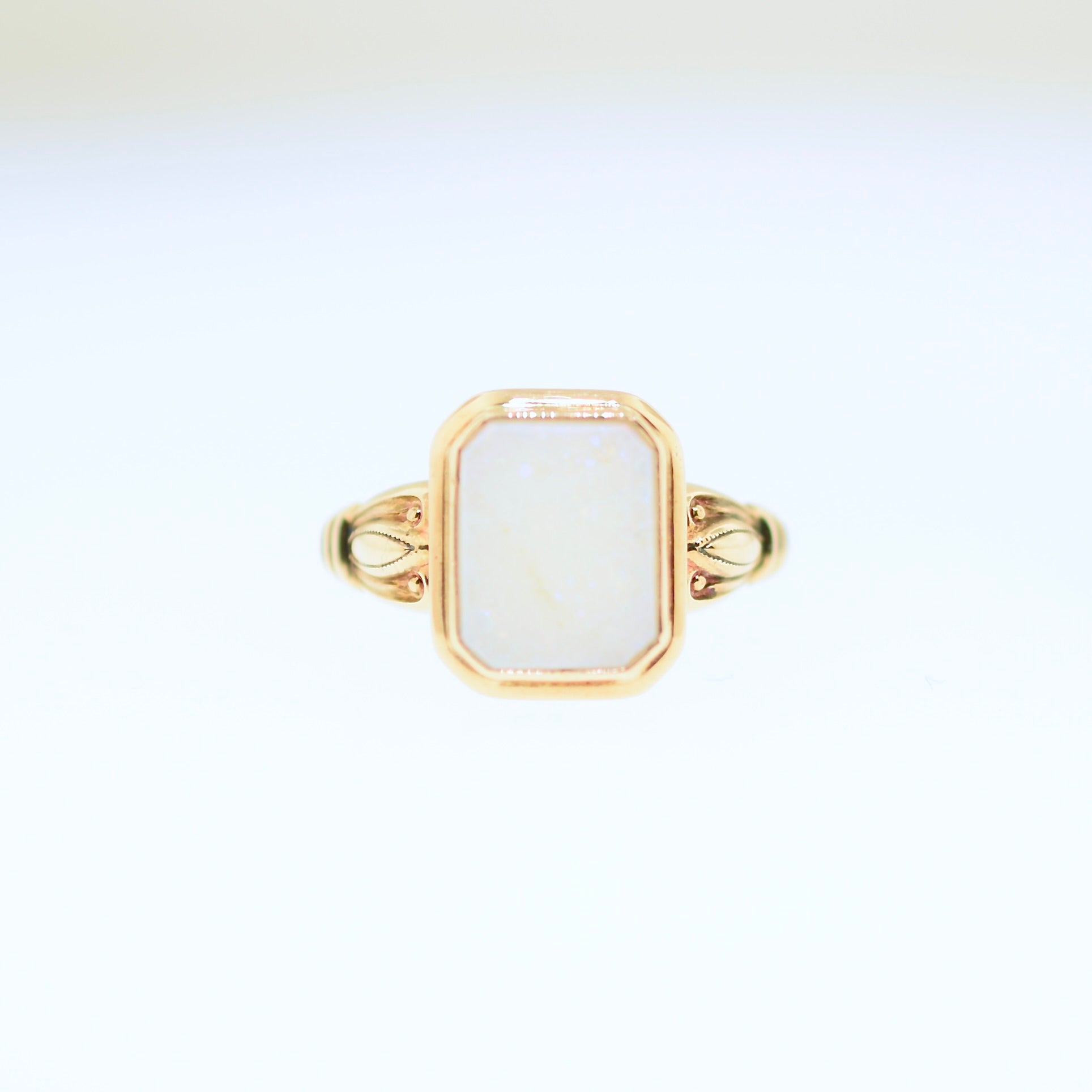 Mid-Century Opal Ring in 10k Yellow Gold CPJ-RE 11212025