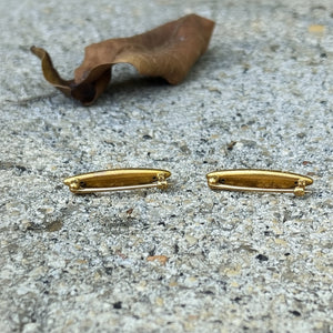 Two gold hair clips on a concrete surface  at Rutledge Exchange in Camden SC