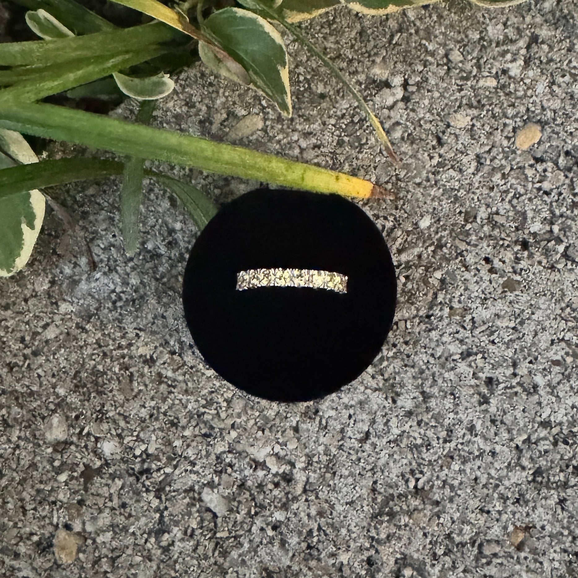 Citrine Ring Band in 14k White Gold