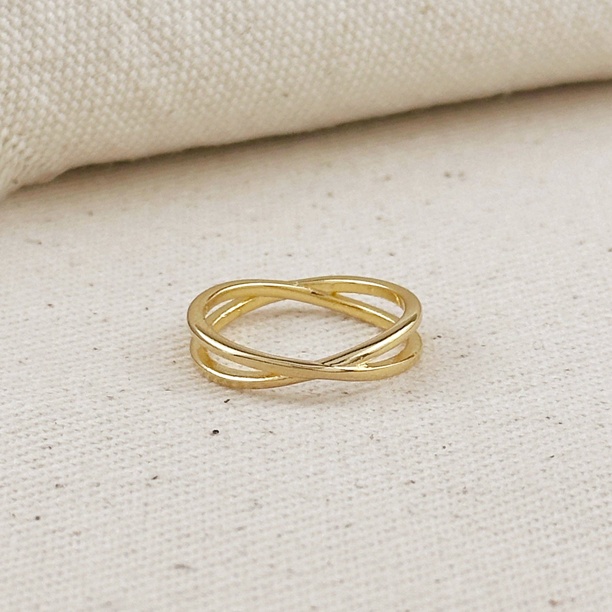 18k Gold Filled X Ring: 1011907 9
