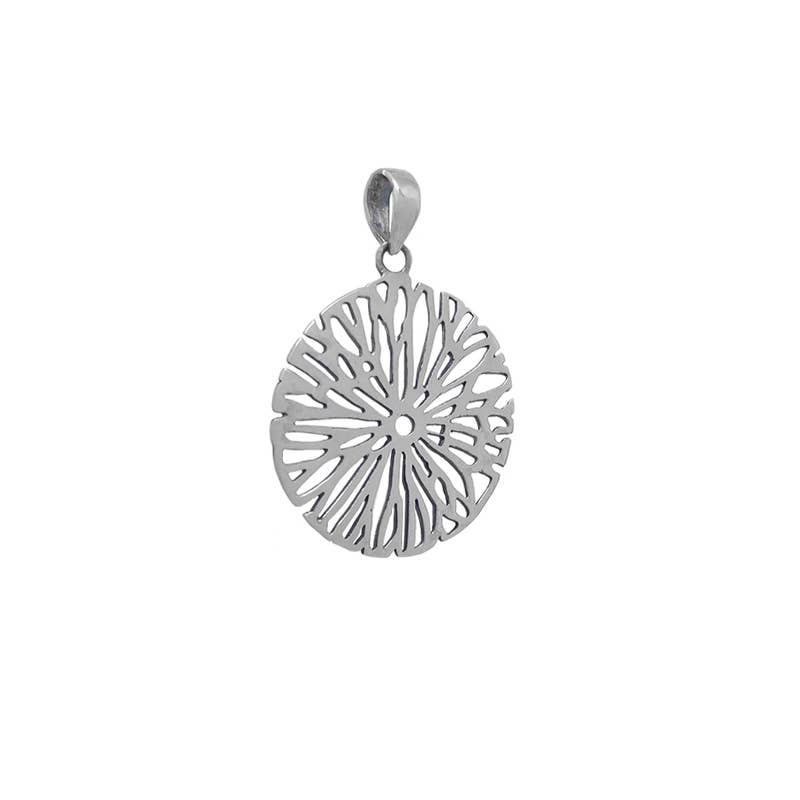 Sterling Silver Chrysanthemum Pendant