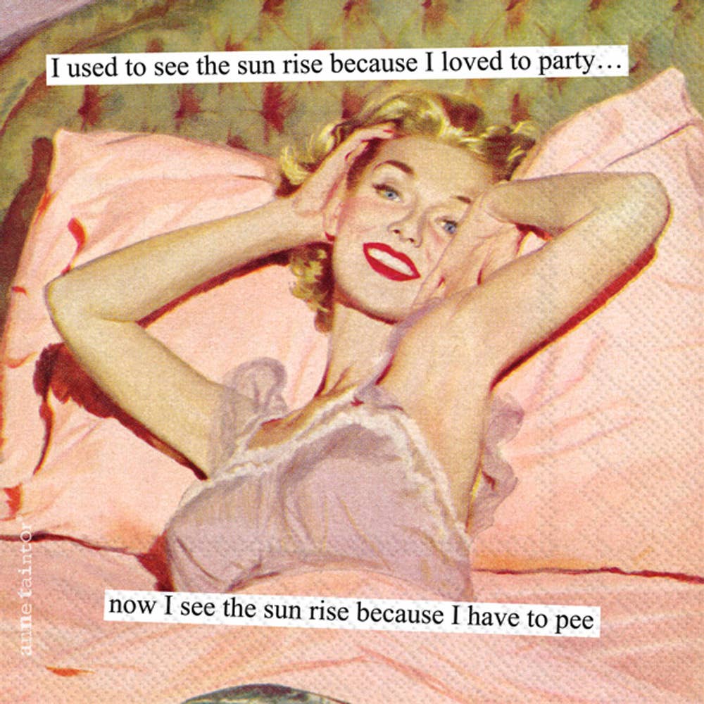 Paper Cocktail Napkins  - Pack of 20 Anne Taintor -  Sun Rise