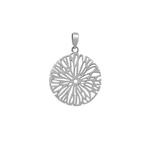 Sterling Silver Chrysanthemum Pendant