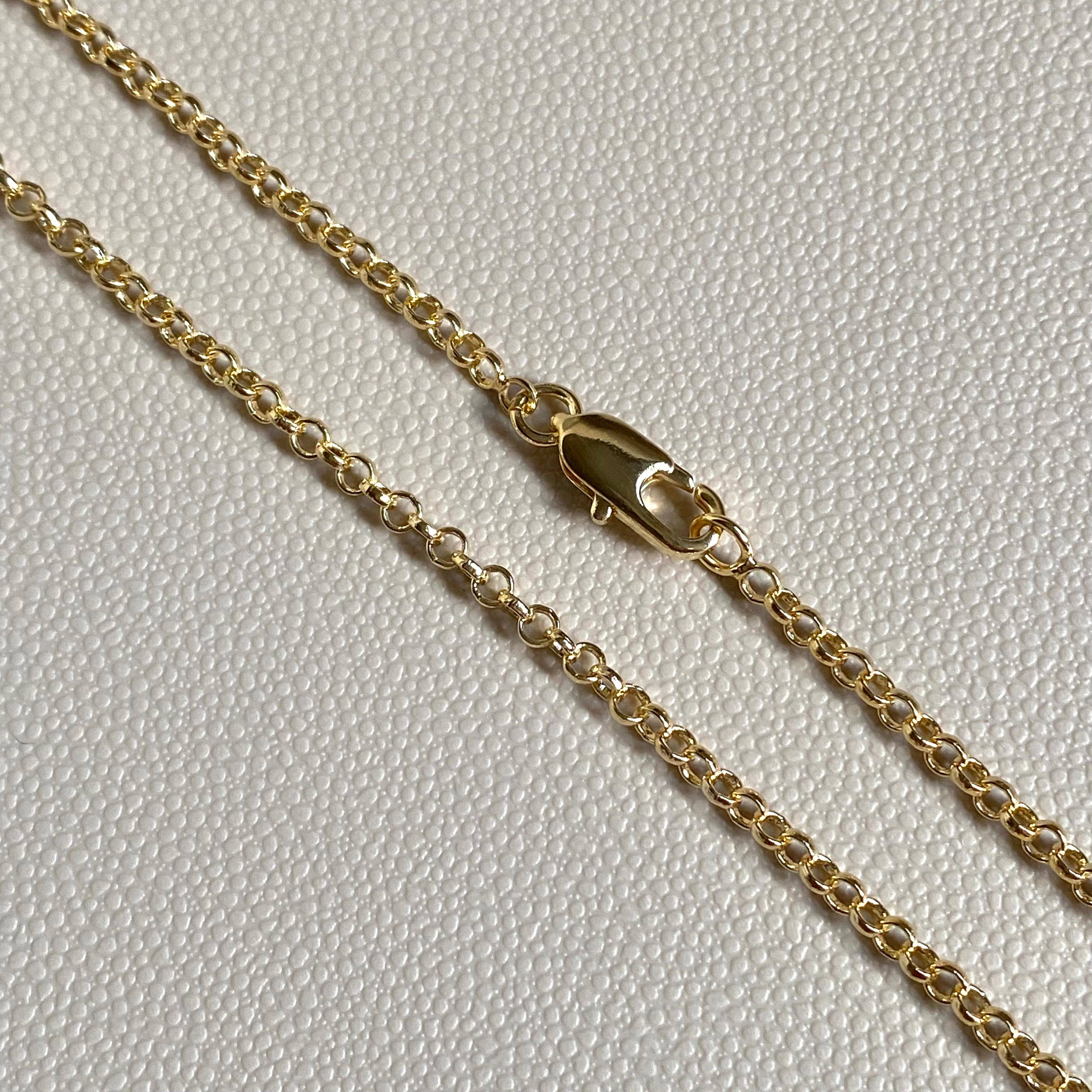 18k Gold Filled 2.5mm Rolo Chain - 1010874-18