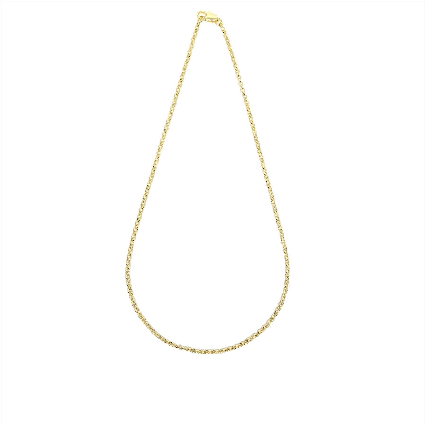 18k Gold Filled 2.5mm Rolo Chain - 1010874-18