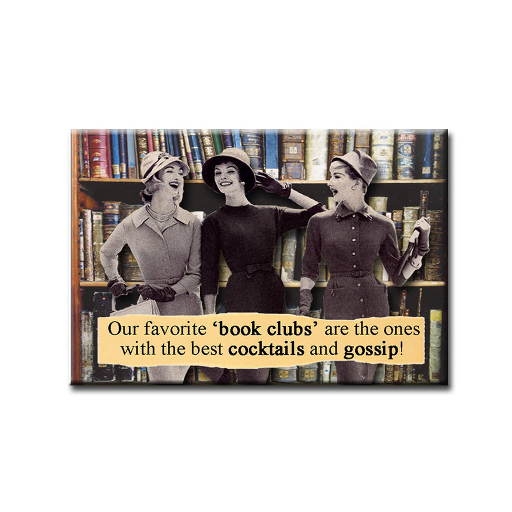 Book Club Gift. Funny Fridge Magnet for Book Lover or Book Worm.  This Fridge Magnet would make a good birthday gift for Grammar Nut.  Birthday Idea. Proper Grammar. English Language Gift.