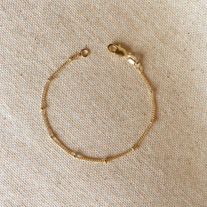 18k Gold Filled Satellite Bracelet