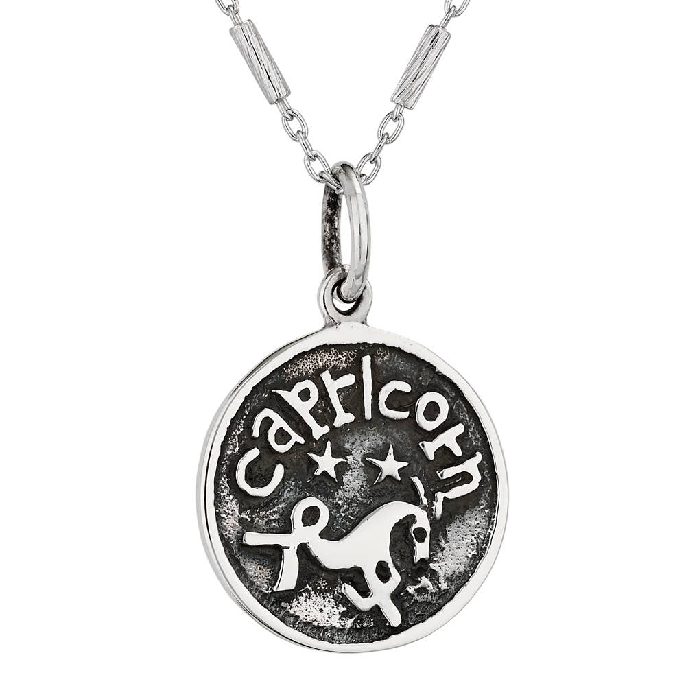 Capricorn Sterling Silver Pendant