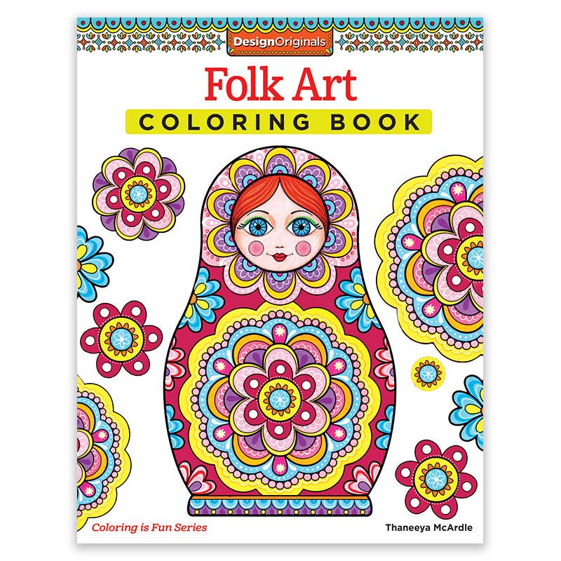 Folk Art Coloring Book