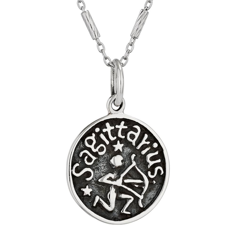 Sagittarius Sterling Silver Pendant