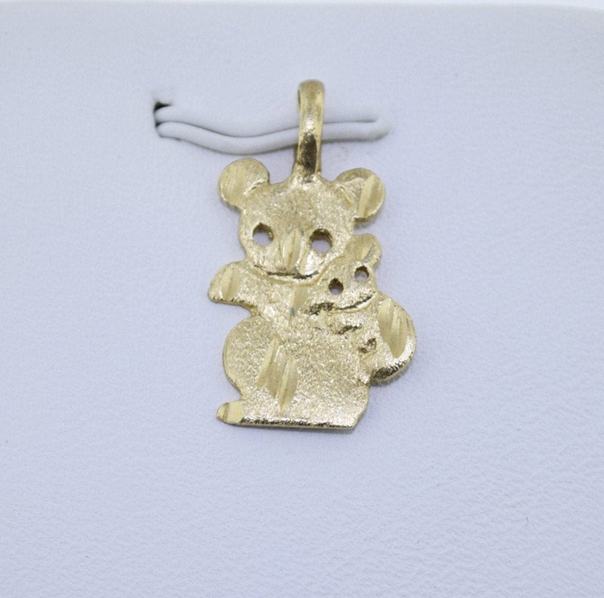 Koala and Baby Charm 14k Gold Pendant