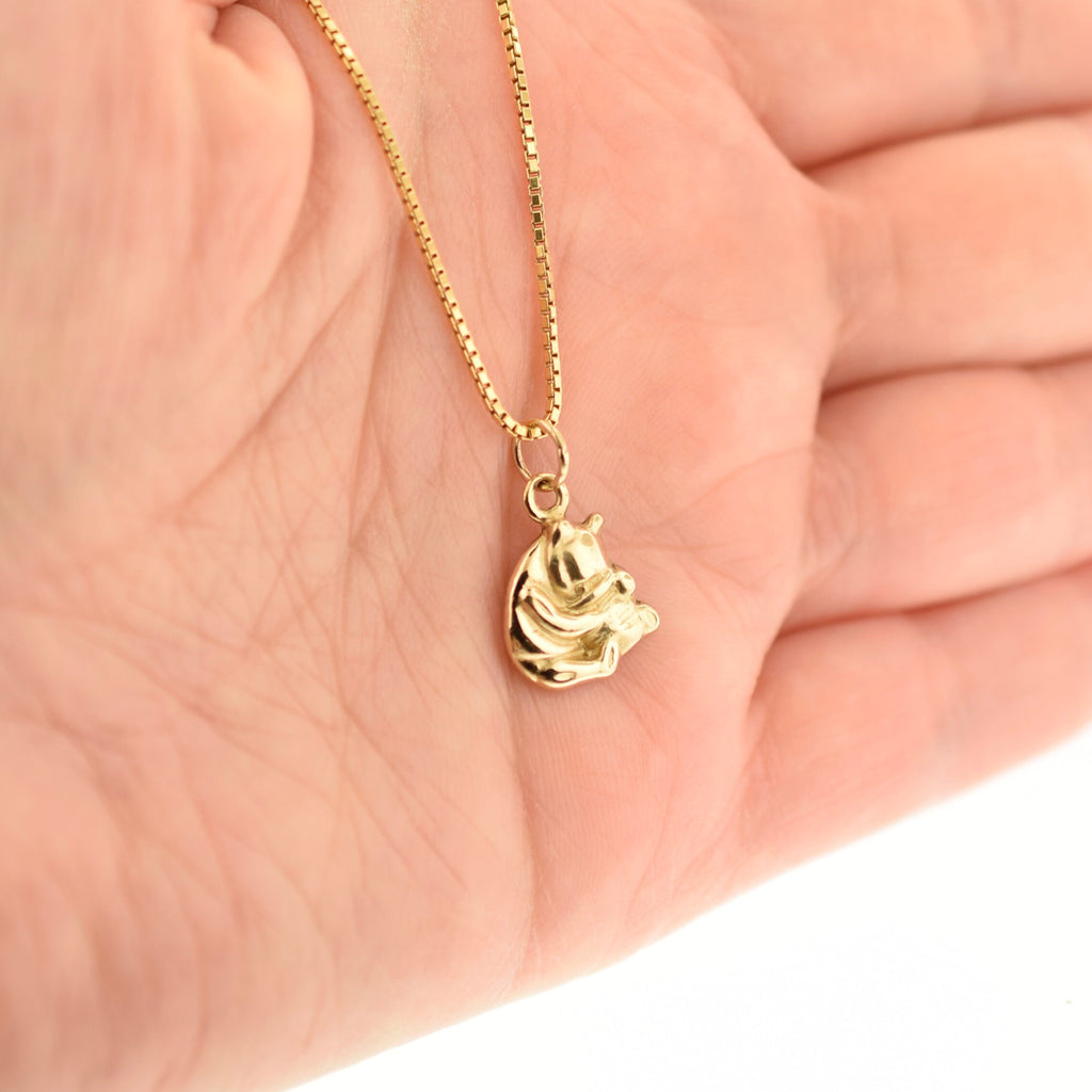 14k Yellow Gold Winnie the Pooh Vintage Charm