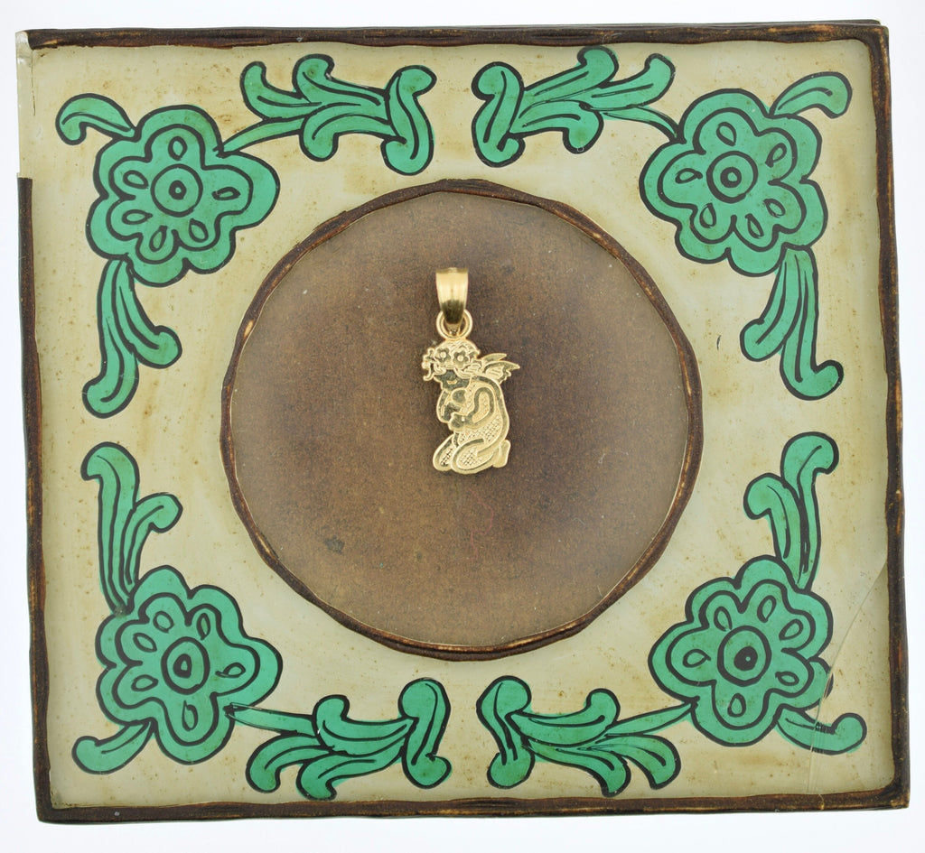Vintage My Angel Pendant 14k Yellow Gold Charm