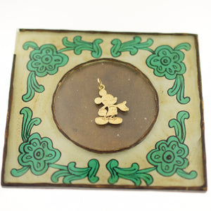 14k Yellow Gold Disney Mickey Mouse Charm - Estate Jewelry - Vintage Pendant